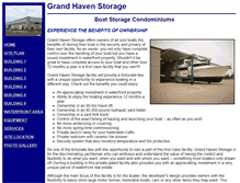 Tablet Screenshot of grandhavenstorage.com